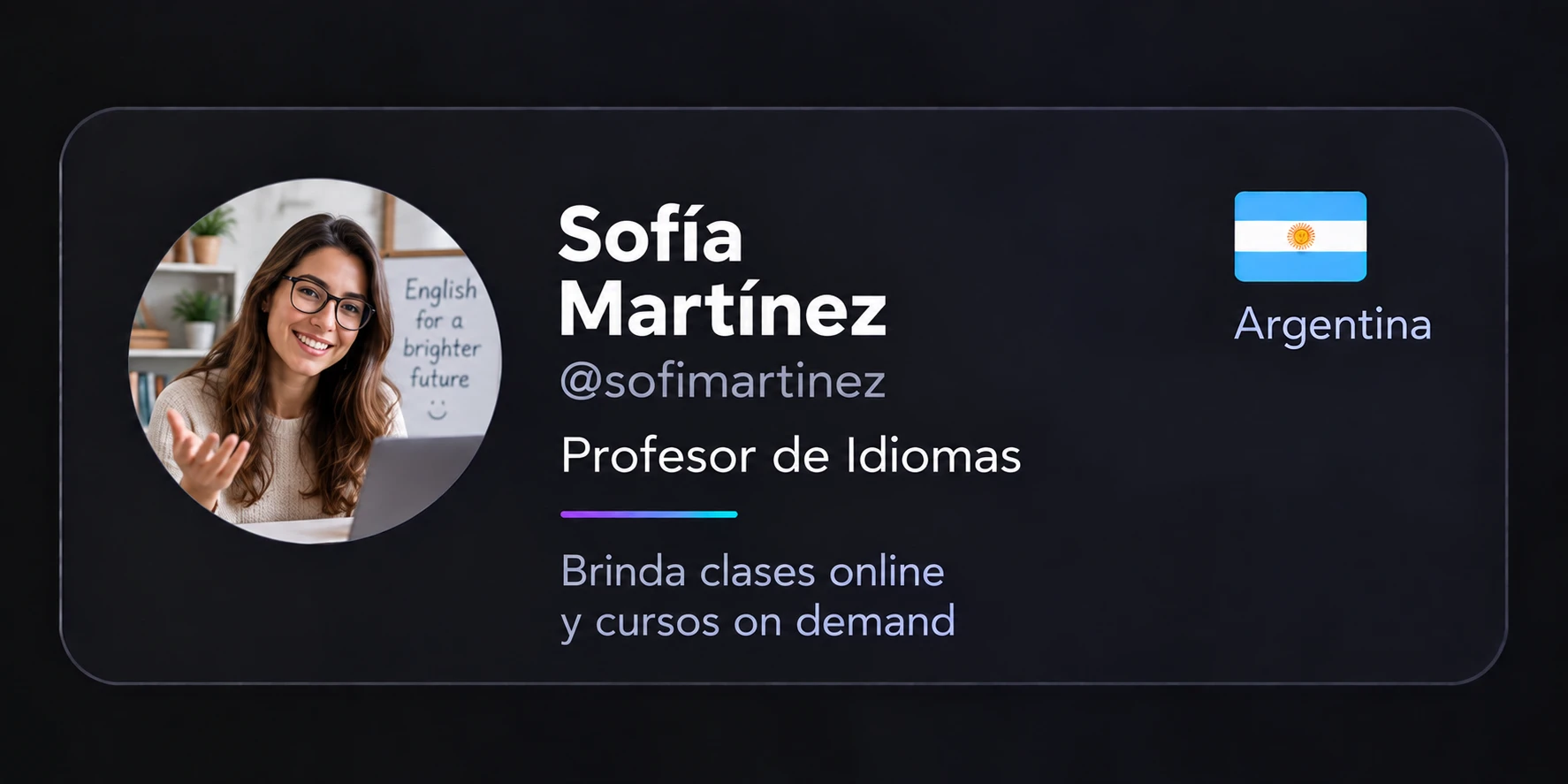 Sofía Martínez, profesora de idiomas: brinda clases online y cursos on demand