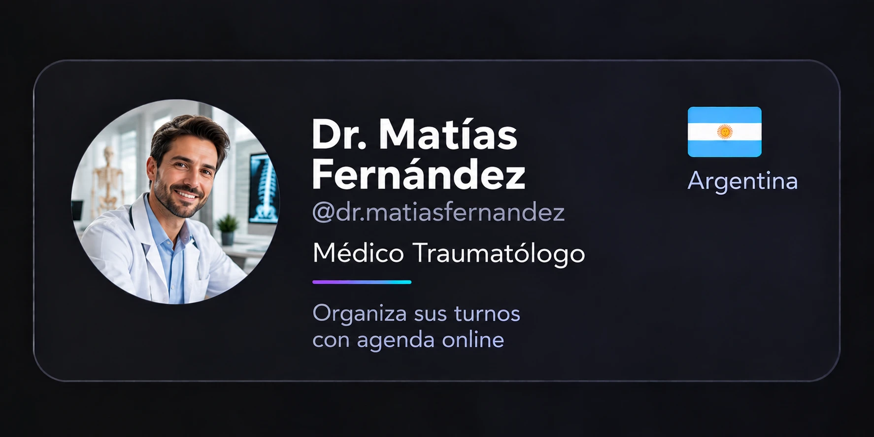 Dr. Matías Fernández, médico traumatólogo: organiza sus turnos con agenda online